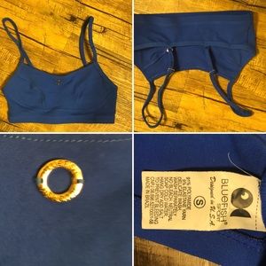 NWOT Bluefish size small Royal blue workout top